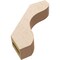 Ekena Millwork 3-inch W x 14-inch D x 14-inch H Stanfield Rough Cedar Woodgrain TimberThane Knee Brace, Primed BRCUR03X14X14STARCPR - alternate 2